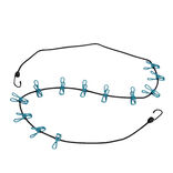 Corde &agrave; linge &eacute;tendoir camping 180cm