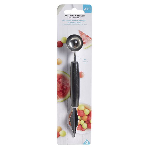 Cuill&egrave;re d&eacute;coupe billes de melon past&egrave;que inox
