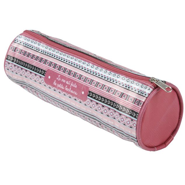 Trousse cylindrique &agrave; motifs
