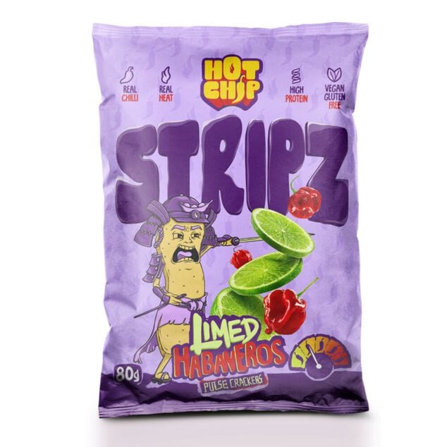 Chips piquantes Hot Chip saveur piment Habanero et citron vert 80gr