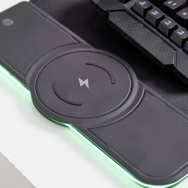Tapis de souris lumineux avec chargeur induction 80x30cm