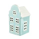 D&eacute;coration &agrave; poser maisonnette en dolomite 6x6xH11,5cm (2 mod&egrave;les)