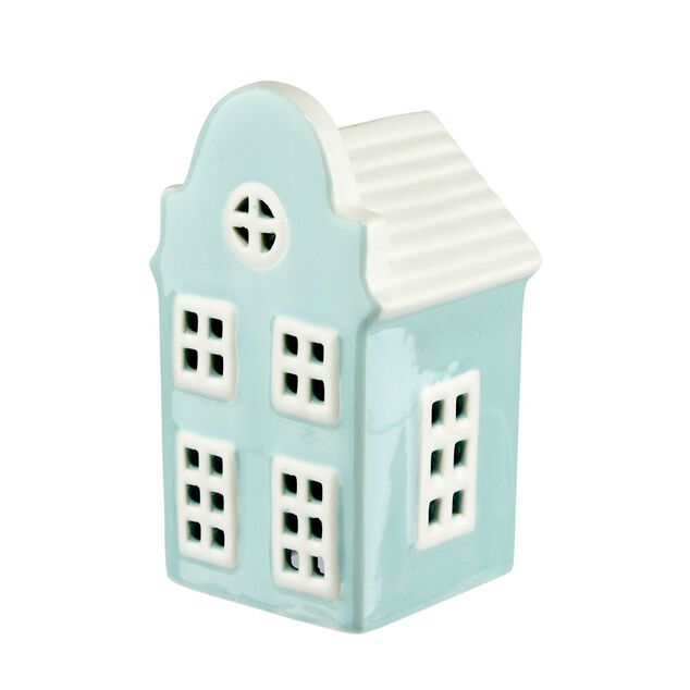 D&eacute;coration &agrave; poser maisonnette en dolomite 6x6xH11,5cm (2 mod&egrave;les)
