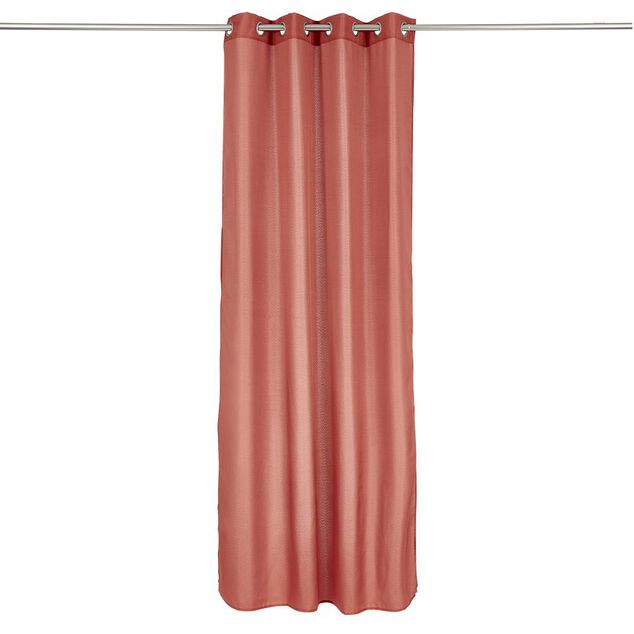 Rideau polyester 140x240cm terracotta
