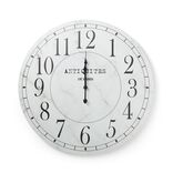 Horloge ronde en bois blanc &Oslash;60cm