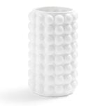 Vase c&eacute;ramique bubble blanc &Oslash;13xH21cm