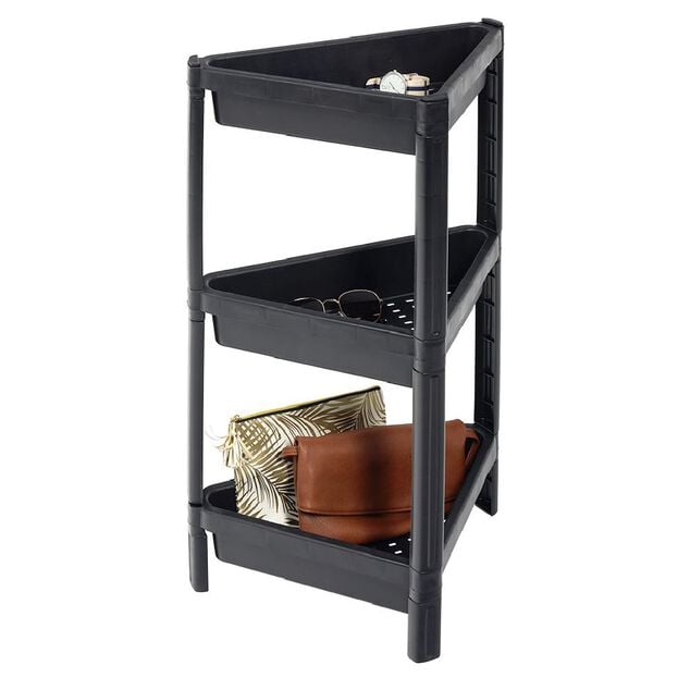 Organiseur d'angle 3 niveaux noir