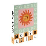 Bo&icirc;te livre en carton motif tropical 25x18x&Eacute;p4cm (2 mod&egrave;les)