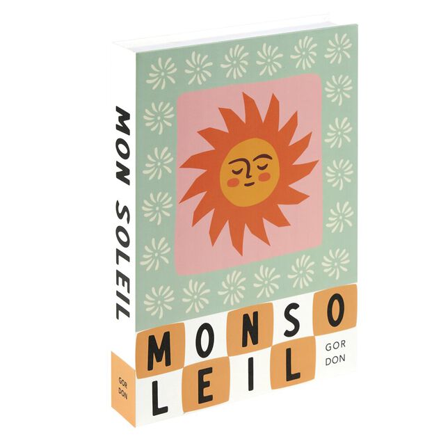 Bo&icirc;te livre en carton motif tropical 25x18x&Eacute;p4cm (2 mod&egrave;les)