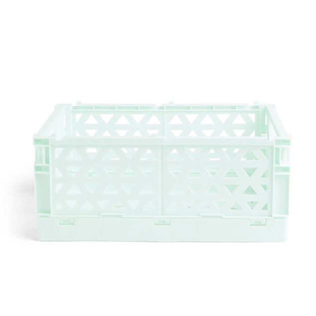 Caisse pliable vert pastel 9,1L- 33x23xH14cm