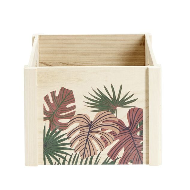 Bo&icirc;te de rangement ouvert en bois 25x18xH25cm (2 mod&egrave;les)