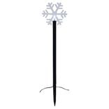 Borne à planter flocon 1LED blanc froid H40cm x5