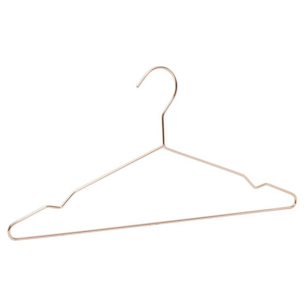 Cintre m&eacute;tal rose cuivr&eacute; x5