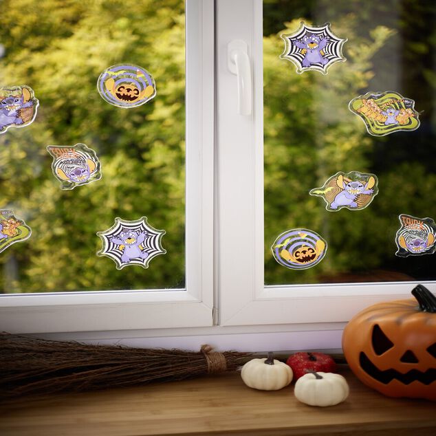 Lot de 5 autocollants Halloween Disney Stitch en gel
