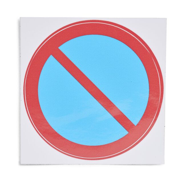 Signalétique adhésive "Stationnement interdit" - 8x8 cm