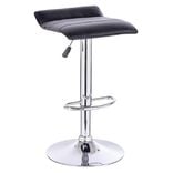 Tabouret de bar Majestik rotatif Noir H63à83.5cm