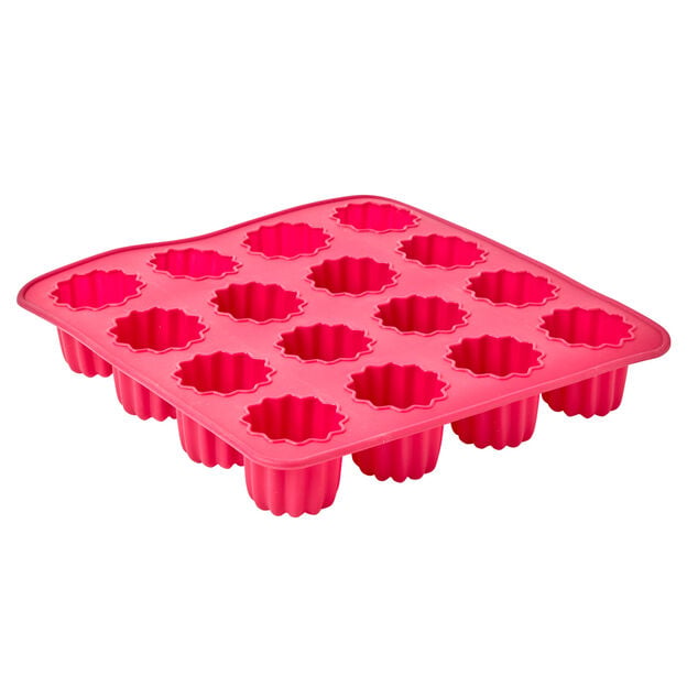 Moule silicone rose 16 cannel&eacute;s