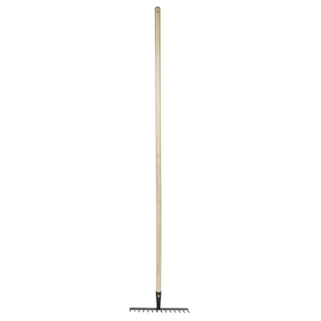 R&acirc;teau 14 dents m&eacute;tal manche en bois