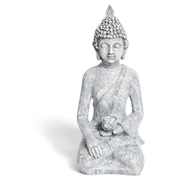 Fontaine de jardin solaire LED Bouddha H22,5cm