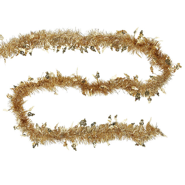 Guirlande de Noël doré bonhomme de neige 3 m