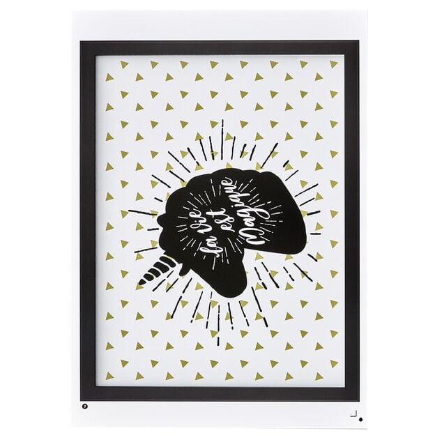 Kit 17 stickers d&eacute;co effet cadre noir