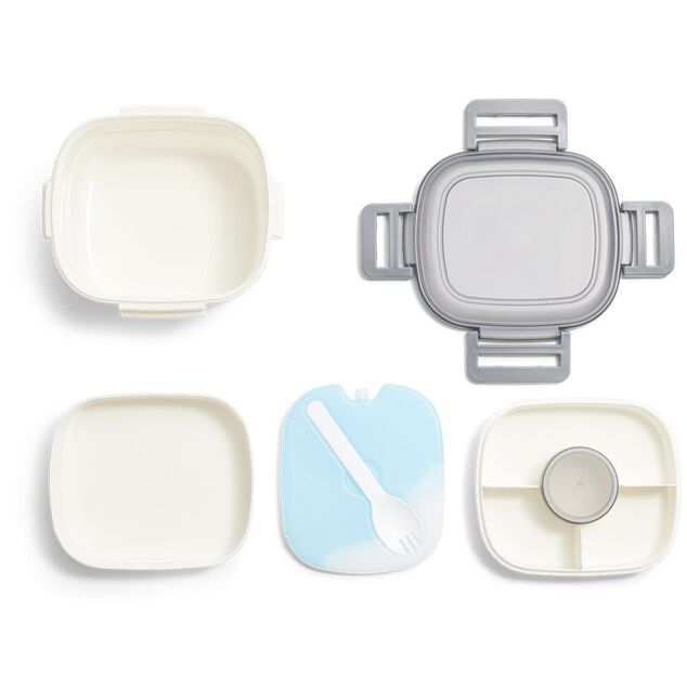 Lunch box avec pain de glace 2 compartiments 19,5x17,3xH9,8cm