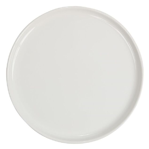 Assiette à dessert ronde Nordic porcelaine blanc