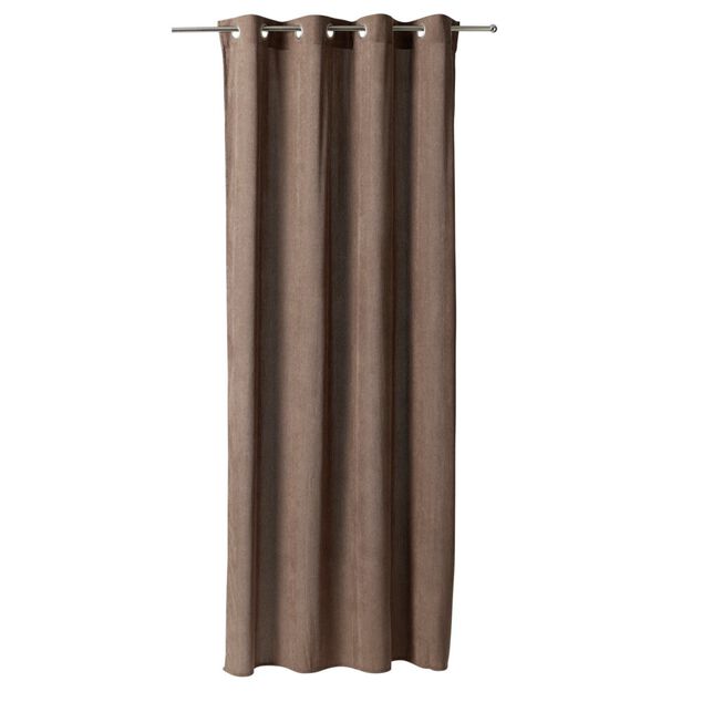 Rideau à oeillets velours côtelé uni 140x240cm (3 modèles)