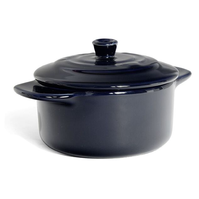 Mini cocotte individuelle en c&eacute;ramique avec couvercle (2 mod&egrave;les)