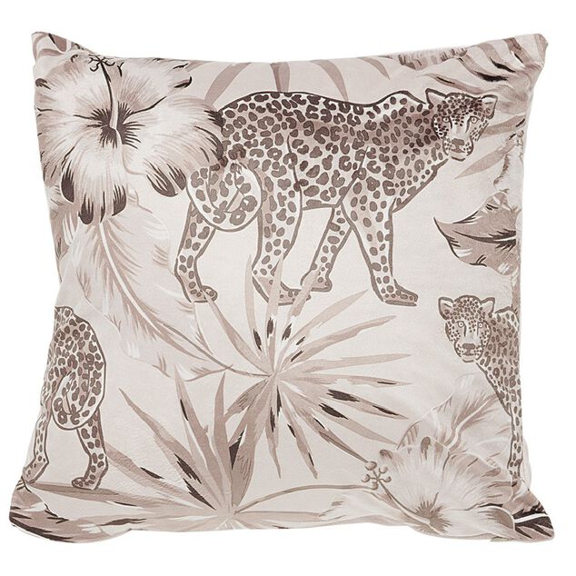 Housse de coussin carr&eacute; design animaux x2