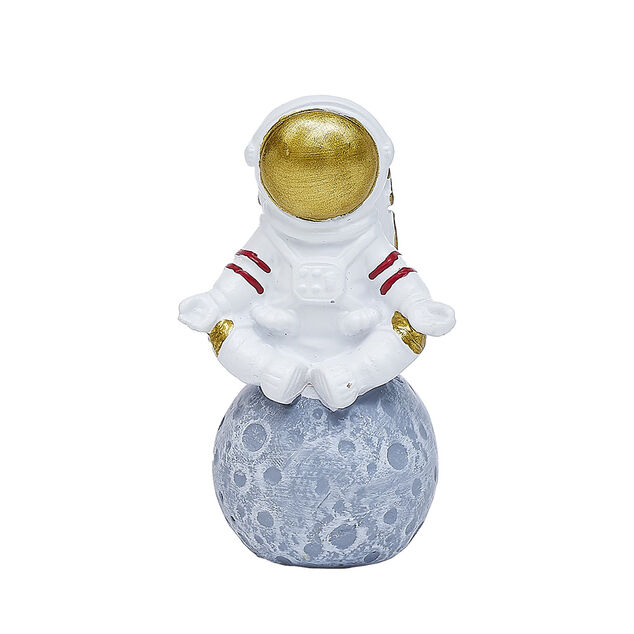 Figurine astronaute d&eacute;co blanc