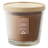 Bougie parfum&eacute;e dans verre senteur ambre patchouli &Oslash;13,5xH12,5cm 30H