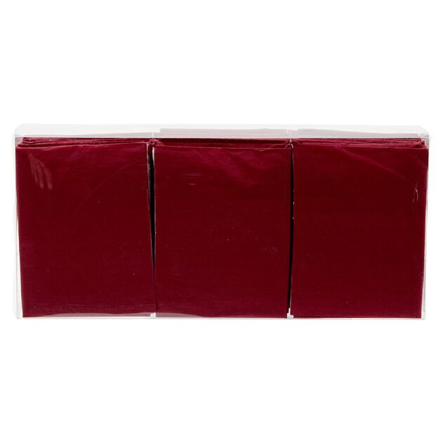 Serviette origami en papier rouge x12