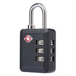 Cadenas de voyage avec code de s&eacute;curit&eacute; noir