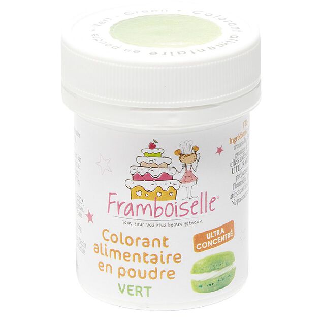 Colorant alimentaire vert en poudre Framboiselle