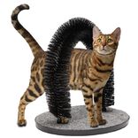 Jouet brosse pour chat avec support 3 en 1