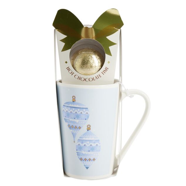 Coffret mug No&euml;l 330ml avec oeuf en chocolat (3 mod&egrave;les)