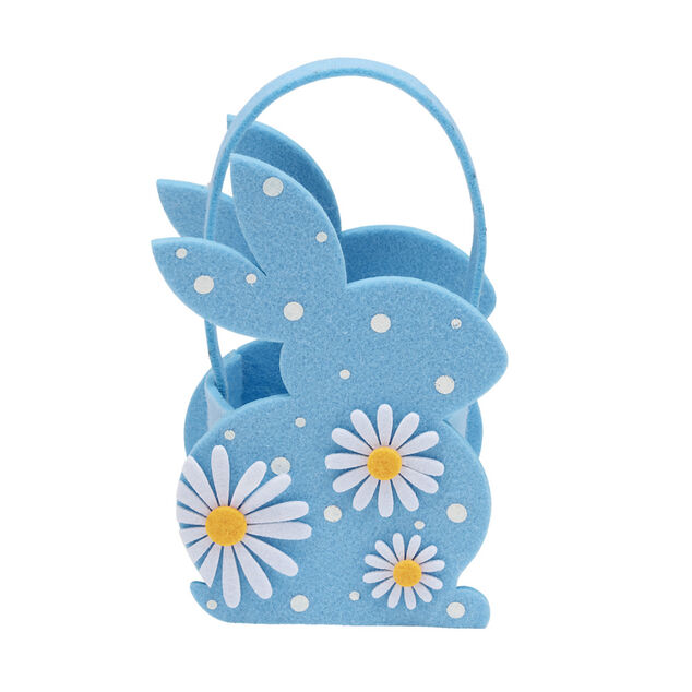 Panier en feutrine Pâques 15x7xH14,5cm (5 modèles)