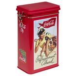 Boîte alimentaire Coca Cola rectangulaire en métal 15x8,6xH21cm