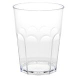 Verre plastique design facette transparent 40 cl