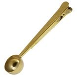 Cuillère pince sachet en inox doré