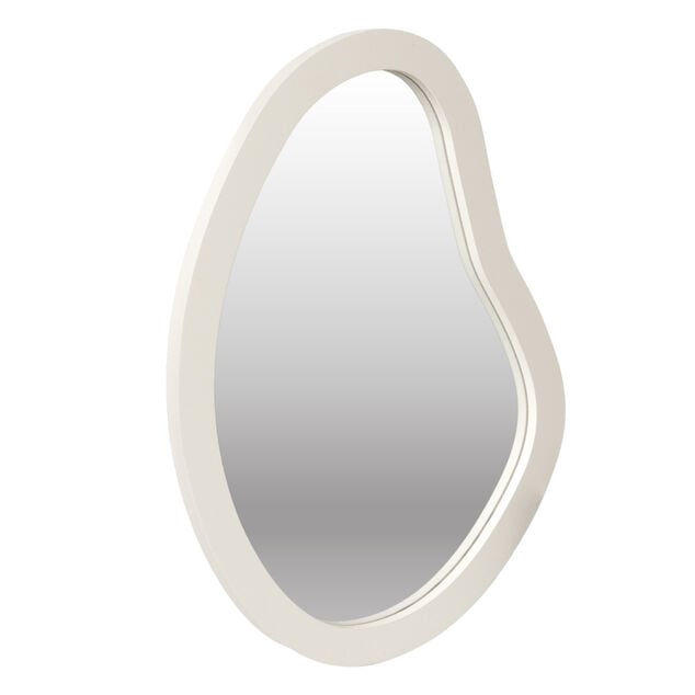 Miroir cadre bois beige 32x24cm