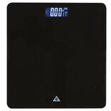 P&egrave;se-personne carr&eacute; verre noir max.180kg