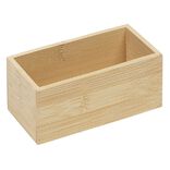 Boîte en bambou organisateur 15x7,5xH6,5 cm