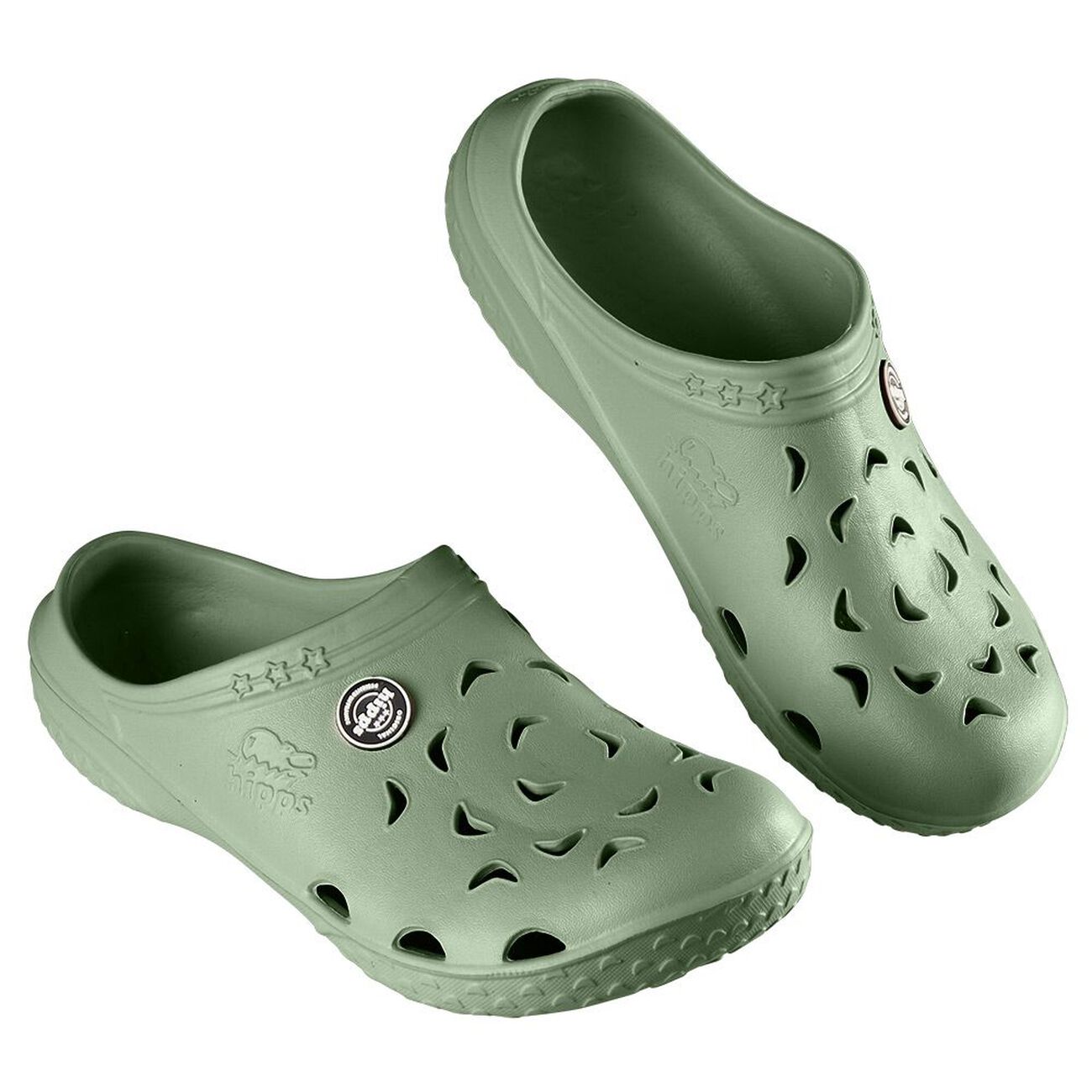 Sabot Plastique Hipps Gifi Sabots Hipps Homme Plastique Vert Uni