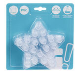 Mini tapis de douche antid&eacute;rapant forme &eacute;toile x6