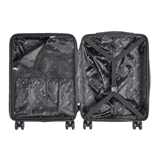 Valise cabine rigide noir 4 roues H50cm