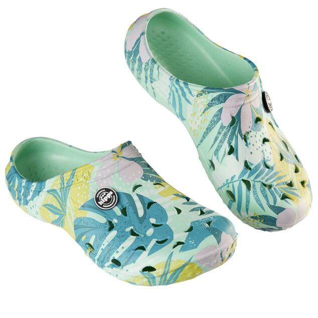 Sabots Hipps femme imprim&eacute; tropical 40/41