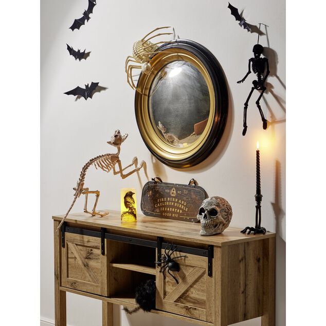 D&eacute;coration Halloween squelette d'araign&eacute;e 24x14,8xH5cm