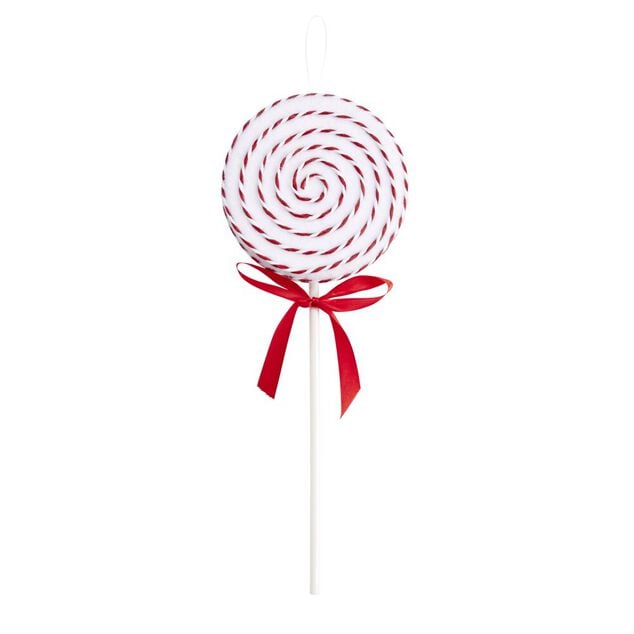 Sucette de No&euml;l &agrave; planter rouge &Oslash;14xH40cm